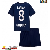 Camisa de Futebol Paris Saint-Germain Fabian Ruiz #8 Equipamento Principal Infantil 2025-26 Manga Curta (+ Calças curtas)